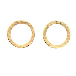 Anne Sportun Open Disc Earrings 18kyg